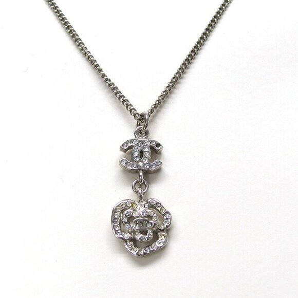CHANEL Clear Coco Mark Necklace - Picture 1 of 11
